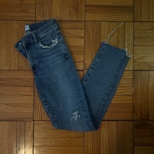Agolde dark wash, distressed jeans size 26